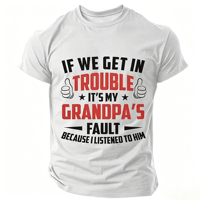 Camiseta con estampado divertido y logotipo personalizado para hombres y mujeres, camiseta de algodón con cuello redondo adecuada para uso en la calle y para fiestas.