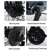 Vélo de montagne pliable à cadre en acier au carbone avec fourche à ressort de 24, 26, 27,5 pouces, vélo de sport de plein air à vitesse variable, vélo portable