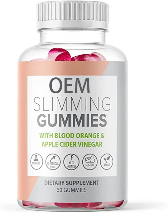 Label pribadi MOQ 50 Diet Gummy pelangsing membakar lemak Gummy untuk dewasa Multivitamin suplemen vitamin sehari-hari