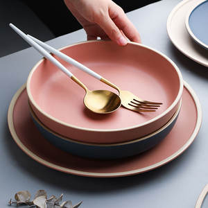 Cuchara Ramen de sopa de fideos de cerámica colorida de melamina de alta calidad - Product Image 4