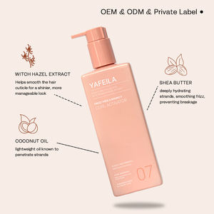 <span class=keywords><strong>Gel</strong></span> activateur de boucles sans soin pour cheveux bouclés, marque privée, lisse et définit les cheveux secs et crépus, crème définissante pour les boucles - Product Image 3