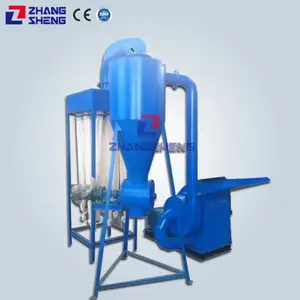 2ton/hour straw small wood chips hammer blades wood hammer mill machine with dust bag filters