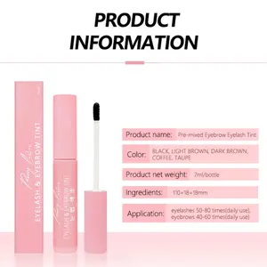 Teinte de <span class=keywords><strong>cils</strong></span> et de sourcils longue durée 10 jours Teinte de sourcils au henné imperméable à l'eau Teinte de <span class=keywords><strong>cils</strong></span> à base zéro - Product Image 5