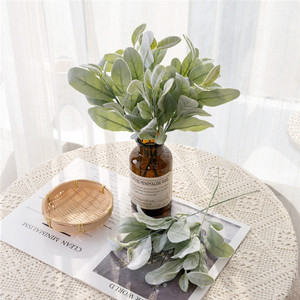 Cây xanh nhân tạo thực vật Lamb Tai stachys lá cho bảng Bình trang trí nội thất đám cưới DIY hoa sắp xếp - Product Image 1