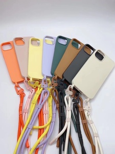 Étuis de téléphone portable de luxe en TPU antichoc avec porte-cartes pour 17 Plus <span class=keywords><strong>12</strong></span> 13 14 15 16promax, sangle d'épaule réglable, bandoulière - Product Image 2