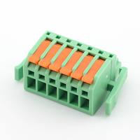 Proveedor de Conectores de Latón, Bloques de Terminales Enchufables de 6 Pines Tipo Splice de 3.5mm para PCB