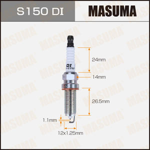 S150DI MASUMA Iridium + iridium BOUGIE Auto Pièces De Rechange 19316339 22401-5RF1B 22401-JA01B DILKAR6K11S (91217) - Product Image 2