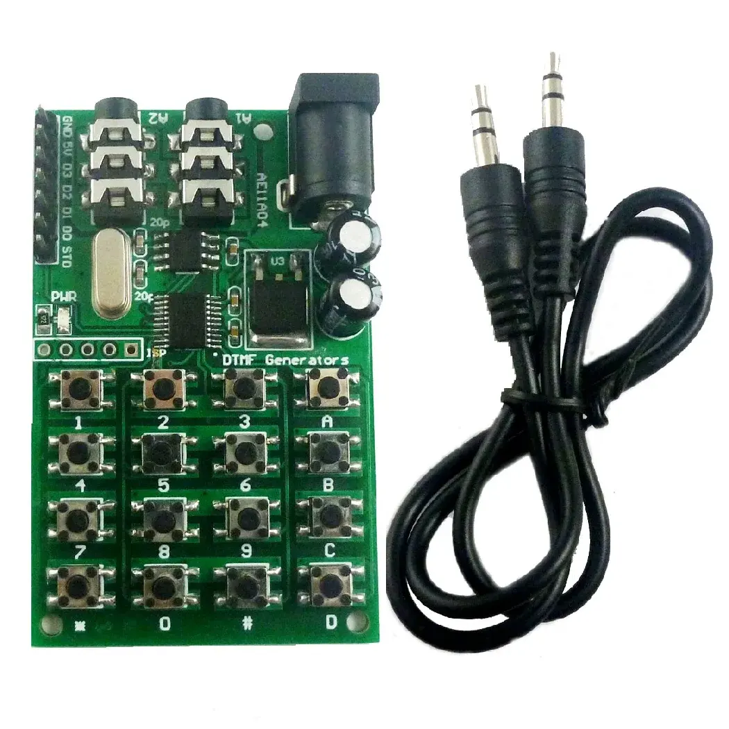 DTMF Gerador de codificador de voz, placa transmissora de tons duplos, módulo de controle de teclado para MT8870 CE004 CE005 CE023 AD22B04 AD22A08