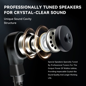 DLECNFUN OEM Vente en gros Écouteur Microphone Radio Talkie-walkie Compatible Kenwood Baofeng Retevis K-plug <span class=keywords><strong>2</strong></span> Broches ABS - Product Image 2