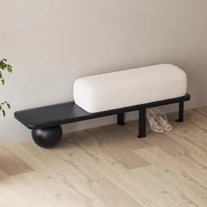 Nordic Style Shoe Changing <b>Stool</b> With Cushion Space Saving Entrance Bench For Home <b>Dressing</b> Room - Product Image 1