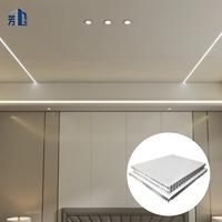 Panneau de plafond en nid d'abeille en aluminium durable, ignifuge, anti-rayures, résistant à l'humidité, design moderne, certifié CE pour les stations de métro