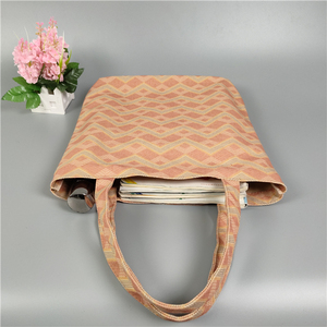 Sac fourre-tout en toile de coton réutilisable personnalisé, sacs fourre-tout ronds, sac de rangement en toile, sac de beauté en toile <span class=keywords><strong>rose</strong></span> clair, mini sac fourre-tout - Product Image 5