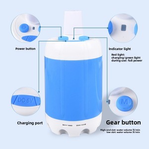 Pommeau de douche portable à batterie, pompe manuelle rechargeable, essentiels pour dortoir, pour le lavage, le rinçage des animaux, accessoire de robinet de salle de bain - Product Image 6