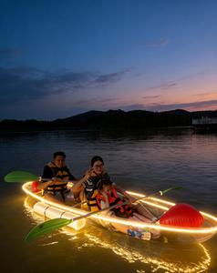 Magnifique kayak transparent en polycarbonate pour la photographie de voyage en plein air, canoë d'eau douce en bord de mer - Product Image 6