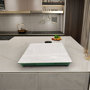 Table de cuisson à <span class=keywords><strong>induction</strong></span> <span class=keywords><strong>blanche</strong></span> à 4 brûleurs 9 niveaux de puissance Verrouillage enfant Cuisinière électrique portable Prise intégrée Application au gaz 110V-220V - Product Image 3