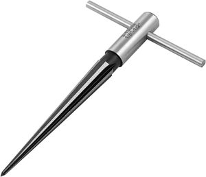 1/8" - 1/2" Tapered Straight Flute Handle <strong>Reamer</strong> Carbide Carbon Steel T Handle Tapered <strong>Reamer</strong> <strong>Tool</strong> for <strong>Wood</strong> Plastic - Product Image 2