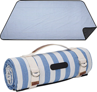 Couverture de pique-nique imperméable avec sangle de transport tapis de Camping pliant lavable en Machine pour tapis de plage ou fête de Camping en plein air en famille