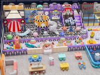 Aire de jeux interactive pour enfants, aire de jeux intérieure, équipement de jeux doux personnalisé en usine