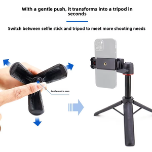 Штатив-трипод для телефона с поворотом на 360°, складной, с магнитной селфи-палкой и прочным алюминиевым магнитным держателем для стола - Product Image 3