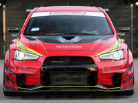 VRS Wide Ver 2 Style Half Carbon Fiber Kits complets pour Mitsubishi Lancer Evolution Evo X de 2008 à 2016