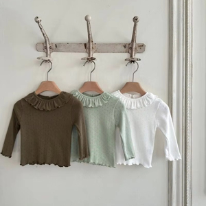 長袖ロンパーコットン幼児Tシャツ,長袖 - Product Image 3