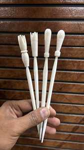 กิ๊บติดผมตกแต่งทำจากเขาควายรูปดอกไม้เป็นมิตรต่อสิ่งแวดล้อม - Product Image 3