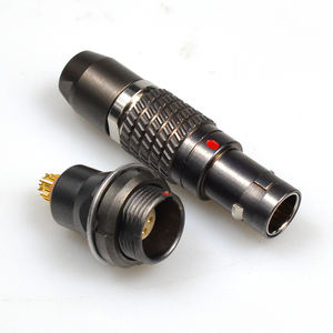 לדחוף למשוך מחבר חשמלי נקבה-LGG-G 00b-03b סדרה 2-32pin תקע ישר עם מהדק חוט - Product Image 1