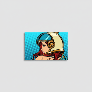 Pop Art Astronaut Woman Canvas Print: Modern Wall Decor,<b>WRAPPED</b> CANVAS - Product Image 2