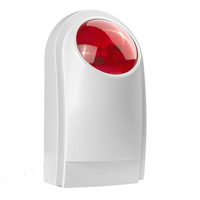 Sistema de Alarma con Sirena Estroboscópica Portátil Tuya WiFi de 12V, ABS, para Exteriores, Sensor de Movimiento PIR, Alarma de 110dB, Luz LED Intermitente, Control Remoto por Aplicación