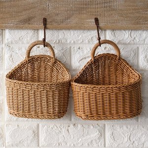 Panier à pain en rotin tressé pour présentation en boulangerie, sur table à manger, service de restaurant et accessoires alimentaires de vente au détail - Product Image 1