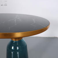 Table d'appoint pour canapé Modern Simply Fashion Design Home Corner Round Glass Small Table basse pour le salon