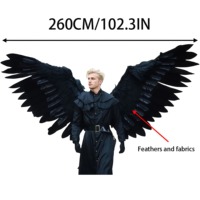 Ailes d'ange articulées personnalisables avec pliage motorisé pour costumes d'Halloween et fêtes