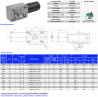 Moteur à vis sans fin DC, diamètre 31 mm, moteur à tube en acier avec boîte de vitesses à vis sans fin 40*58 mm, moteur électrique à balais 12 V 18 V