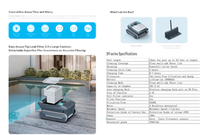 Pool Robot Automatic Cleaner HS-<b>S9</b> Heavy Duty Robotic Pool Cleaner HS-<b>S9</b> - Product Image 6