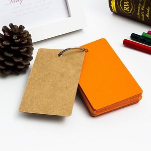 Portable Self-adhesive Candy Color Custom Square <b>Ring</b> Binder Notepad Small Card Message DIY <b>Blank</b> Stationery Memory Memo Pads - Product Image 5