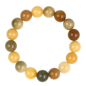 Multi Gem Bodhi Root <b>Bracelet</b> 12mm Round Beads Rainbow Colors Unisex <b>Couple</b> <b>Bracelet</b> Soft Playful Finger Wear - Product Image 5