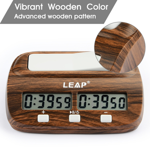 Reloj de <span class=keywords><strong>Ajedrez</strong></span> Digital LEAP con Incremento y Retraso PQ9907W en Color Marrón - Product Image 3