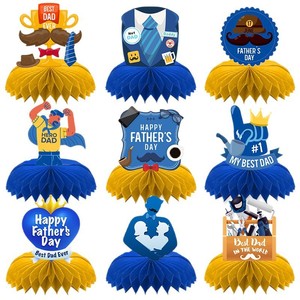 ของตกแต่งงานปาร์ตี้วัน<span class=keywords><strong>พ่อ</strong></span> รูปทรงรังผึ้ง ของประดับตกแต่งวันหยุด <span class=keywords><strong>ลูก</strong></span>บอลประดับตกแต่งพร้อมข้อความสุขสันต์วันพ่อ - Product Image 5