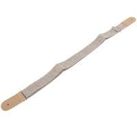 Sangle pour ukulélé en coton et lin, ceinture réglable avec boucle coulissante et bouton d'extrémité, accessoires