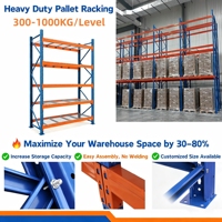 Étagère de stockage en métal robuste sur mesure, très vendue, pour palettes, rayonnage d'entrepôt en acier de haute qualité pour le stockage de marchandises