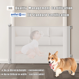PRODIGY SG021 Barrière <span class=keywords><strong>de</strong></span> sécurité rétractable pour animaux <span class=keywords><strong>de</strong></span> compagnie, 3 m extra large, pour escalier, barrière <span class=keywords><strong>de</strong></span> sécurité portable pliable pour chiens - Product Image 6