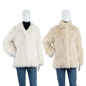 Cloud-Hug per <span class=keywords><strong>Cappotto</strong></span> Antivento in Finta Lana Stampata, Texture Morbida e Riccia, <span class=keywords><strong>Collo</strong></span> Oversize, Elegante e Caldo <span class=keywords><strong>Senza</strong></span> Volume Inutile - Product Image 2