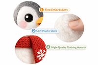 Porte-clés pingouin en peluche douce Levin, porte-cartes, accessoire de sac à la mode, dessin animé animal, pour trajets quotidiens, cadeau mignon, unisexe, pour enfants