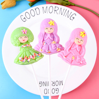 Fabricant OEM en marque blanche, vente en gros, sucettes personnalisées HALAL, forme petite fille, saveur fruitée pour les collations des enfants