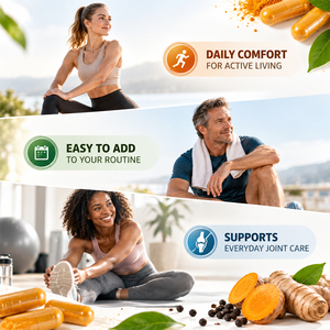 Complément Premium Shecome Curcuma Curcumine avec Extrait de Poivre Noir pour la Santé des Articulations – Capsules de Curcuma Curcumine pour Adultes - Product Image 5