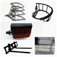 Chargeur frontal mini-chargeur sur pneus 4x4 diesel/électrique de 400 kg à 1000 kg pour travaux de construction, fabriqué en Chine