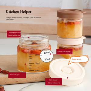 In-stock Food-grade High Borosilicate Heat-resistant <strong>Sterilizable</strong> <strong>Glass</strong> <strong>Jars</strong>, Jam sealed <strong>Jars</strong>, Storage <strong>Jars</strong> Dispensing Bottles - Product Image 2