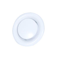 Prix d'usine, conduit d'évacuation d'air en acier de 3/4/6 pouces, tête de conduit, masque d'air, valve d'aération pour système de ventilation de climatisation HVAC