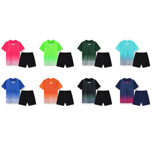 成人儿童定制批发新款足球服套装，足球队制服刺绣标志 - Product Image 5