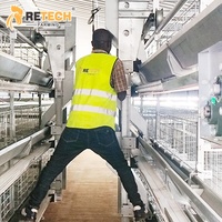 Vente d'usine de cages à poulets à plusieurs niveaux de type H système d'élevage de couches avec ligne d'abreuvement automatique